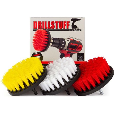 DRILLSTUFF Multi-Purpose Spin Brush Combo Kit - Spin Brush Combo Kit 4in-S-RWY-QC-DS